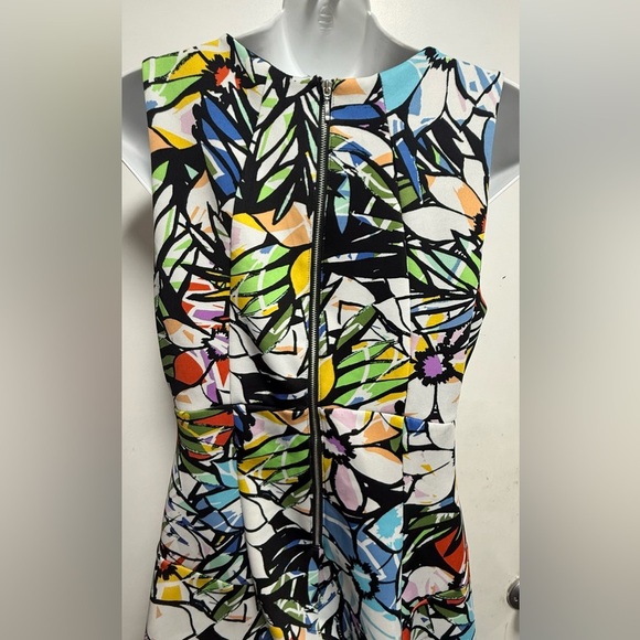 Spense White and Yellow Sleeveless Sundress Fit and Flare - Picture 4 of 8